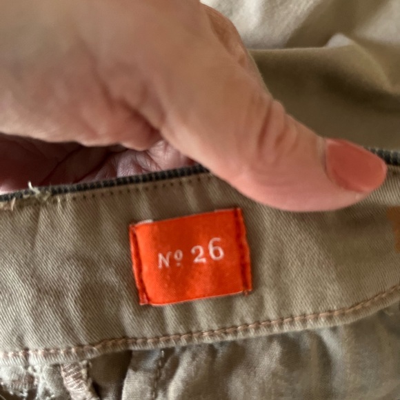 Anthropologie Pilcro Pants Womens 26 Hyphen Chino Artist Patchwork Paint Art Y2K - Picture 6 of 9